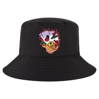 Black Jack Hand Poker Cool Comfort Performance Bucket Hat