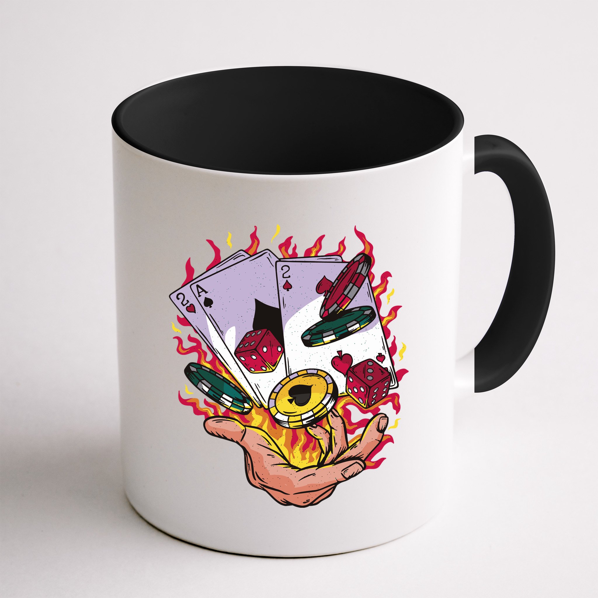 Black Jack Hand Poker Mug