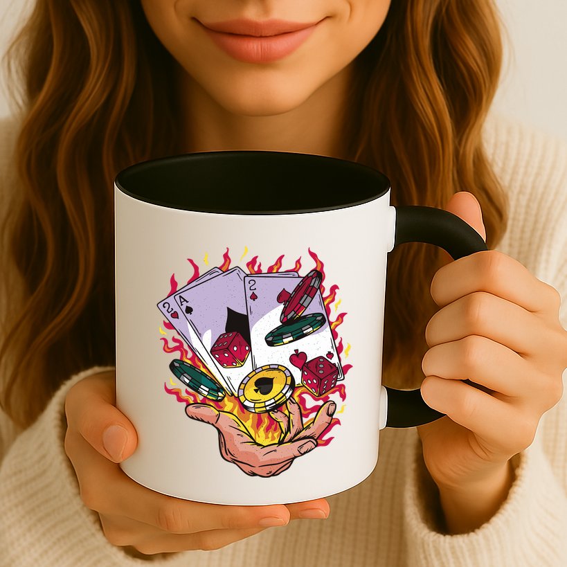 Black Jack Hand Poker Mug