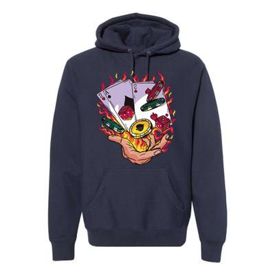 Black Jack Hand Poker Premium Hoodie