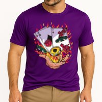 Black Jack Hand Poker Cooling Performance Crew T-Shirt