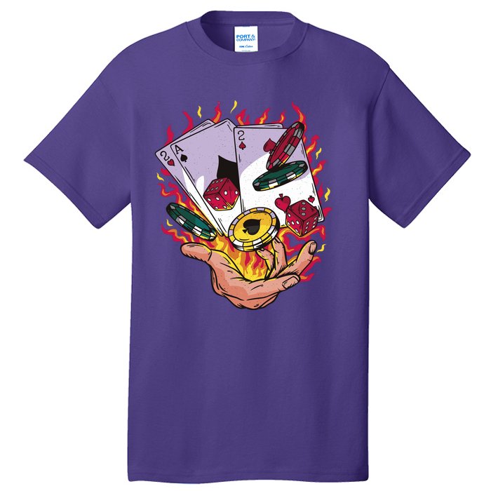 Black Jack Hand Poker Tall T-Shirt