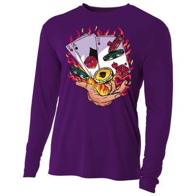 Black Jack Hand Poker Cooling Performance Long Sleeve Crew