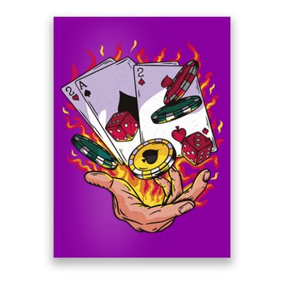 Black Jack Hand Poker Poster