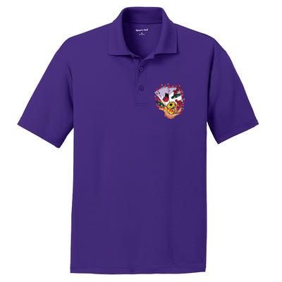 Black Jack Hand Poker PosiCharge RacerMesh Polo