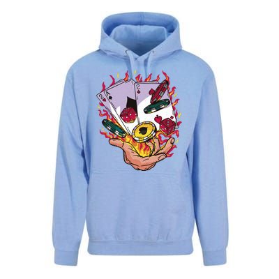 Black Jack Hand Poker Unisex Surf Hoodie