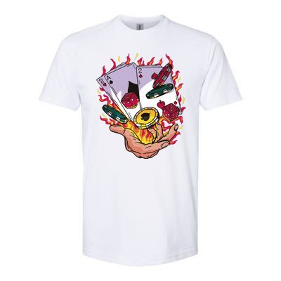 Black Jack Hand Poker Softstyle CVC T-Shirt