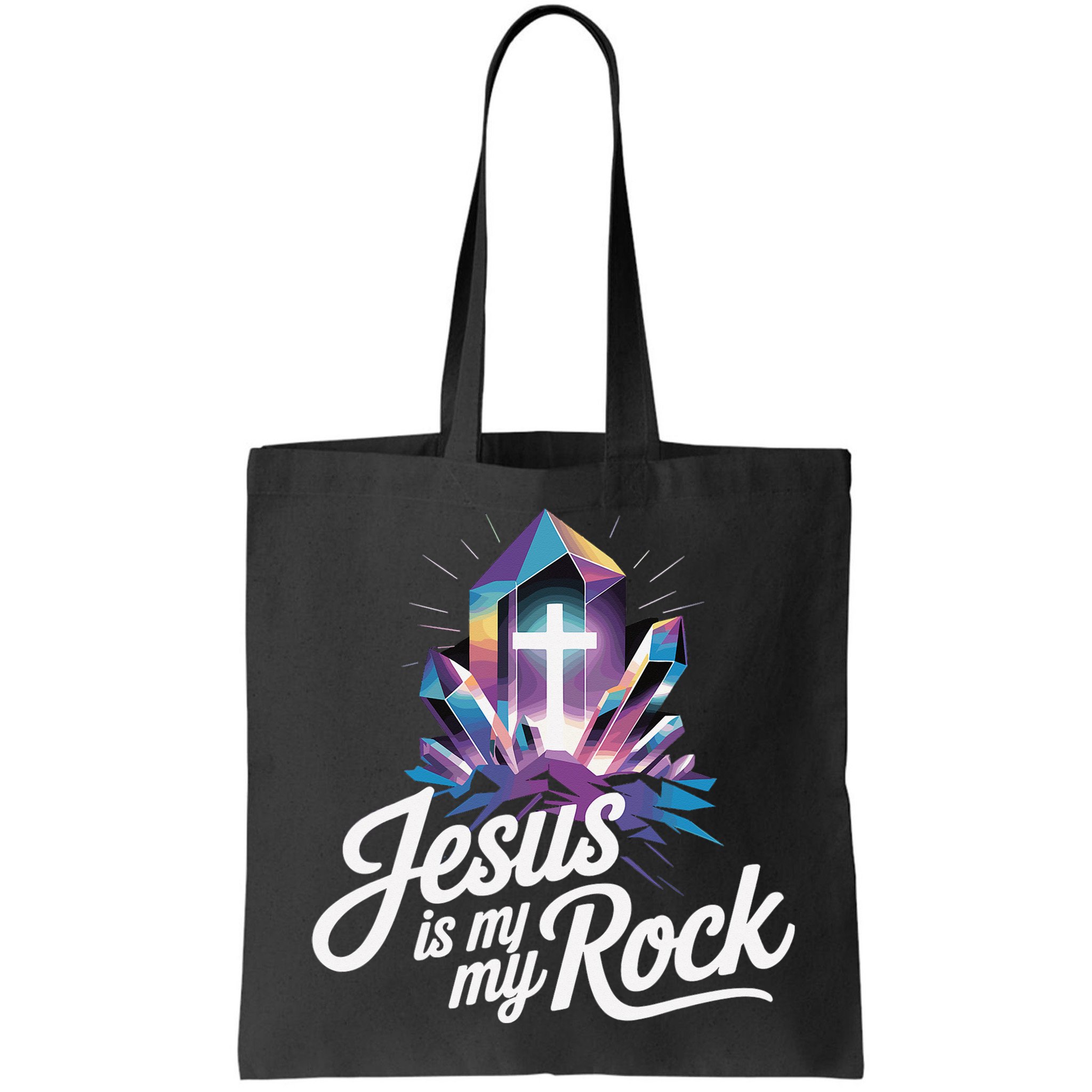 Biblical Jesus Is My Rock Christian Bag