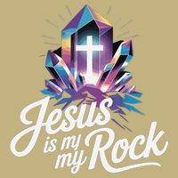 Biblical Jesus Is My Rock Christian Button