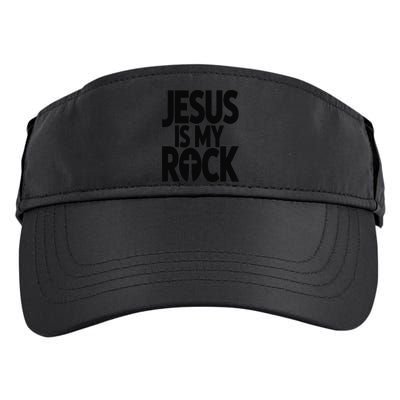 Biblical Jesus Is My Rock Christian Adult Drive Performance Visor