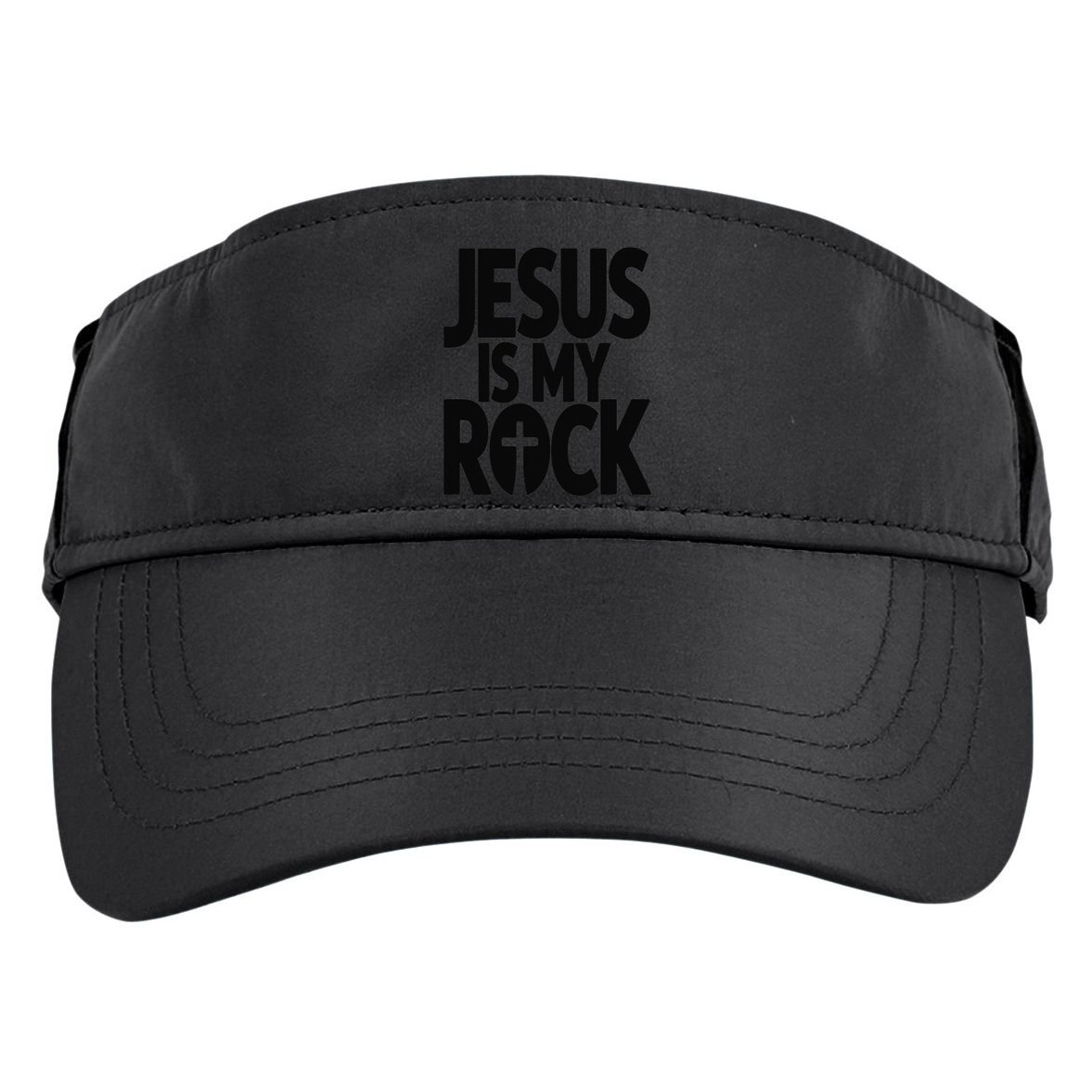 Biblical Jesus Is My Rock Christian Adult Drive Performance Visor