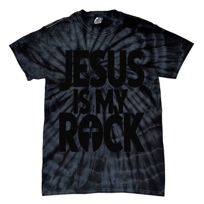 Biblical Jesus Is My Rock Christian Tie-Dye T-Shirt