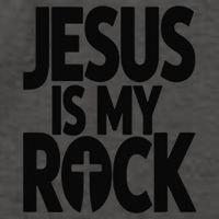 Biblical Jesus Is My Rock Christian Vector Backpack