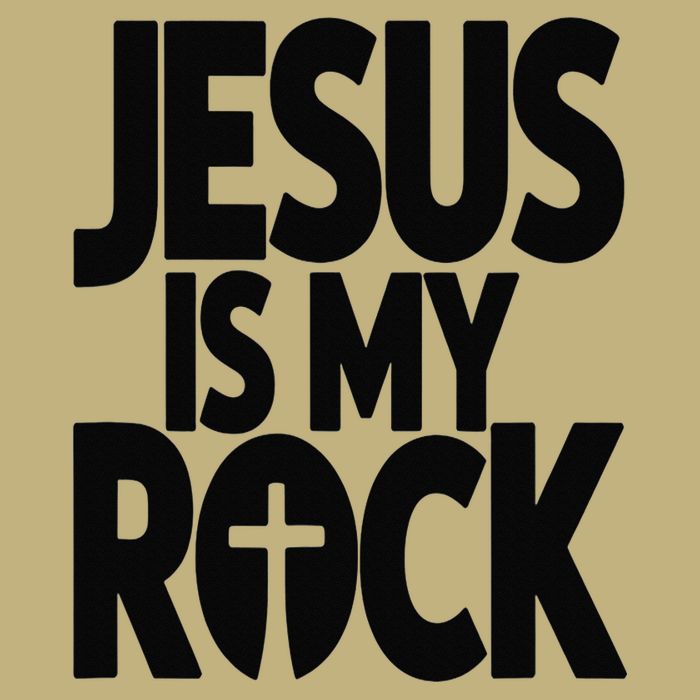 Biblical Jesus Is My Rock Christian Cooling Performance Crew T-Shirt