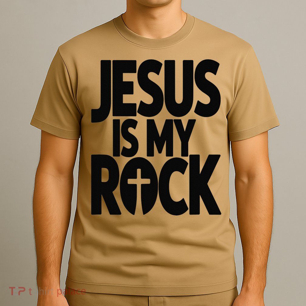 Biblical Jesus Is My Rock Christian T-Shirt
