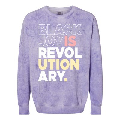 Black Joy Is Revol Ution Ary Colorblast Crewneck Sweatshirt