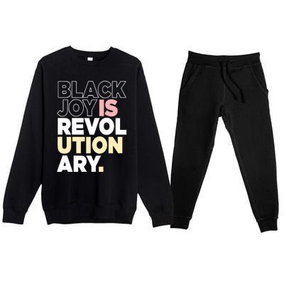 Black Joy Is Revol Ution Ary Premium Crewneck Sweatsuit Set