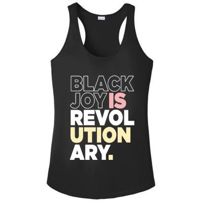 Black Joy Is Revol Ution Ary Ladies PosiCharge Competitor Racerback Tank