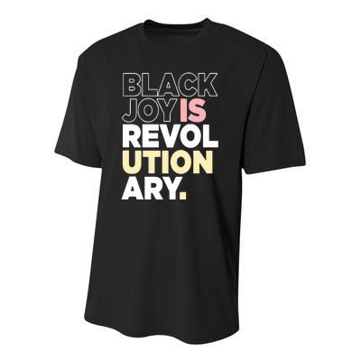 Black Joy Is Revol Ution Ary Youth Performance Sprint T-Shirt