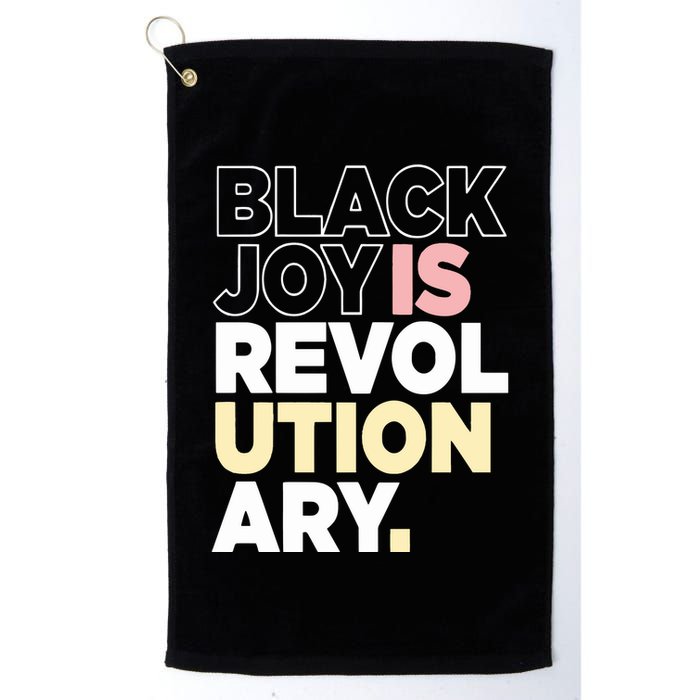 Black Joy Is Revol Ution Ary Golf Towel