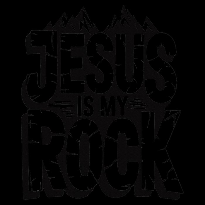 Biblical Jesus Is My Rock Christian Drawstring Bag