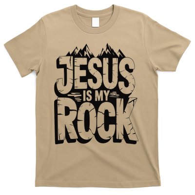 Biblical Jesus Is My Rock Christian T-Shirt