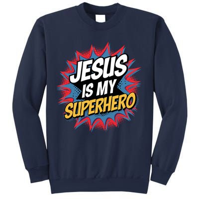 Boy Jesus Is My Superhero Christian Sweatshirt