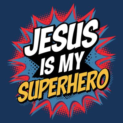 Boy Jesus Is My Superhero Christian T-Shirt