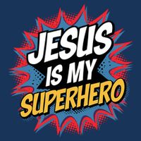 Boy Jesus Is My Superhero Christian Beanie