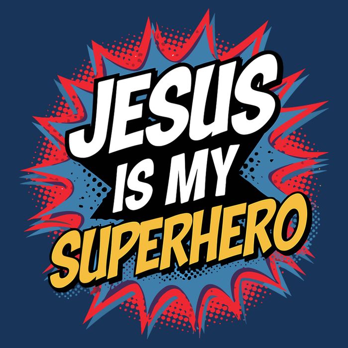 Boy Jesus Is My Superhero Christian Beanie