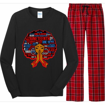 Black Juneteenth Independence Celebrate Freedom Gift Long Sleeve Pajama Set