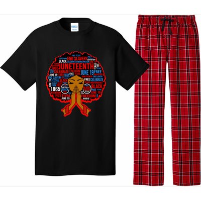 Black Juneteenth Independence Celebrate Freedom Gift Pajama Set