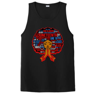 Black Juneteenth Independence Celebrate Freedom Gift PosiCharge Competitor Tank