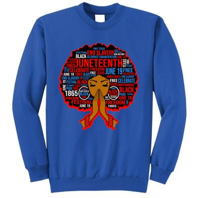 Black Juneteenth Independence Celebrate Freedom Gift Sweatshirt