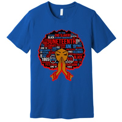 Black Juneteenth Independence Celebrate Freedom Gift Premium T-Shirt