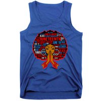 Black Juneteenth Independence Celebrate Freedom Gift Tank Top