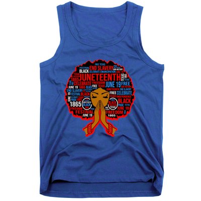 Black Juneteenth Independence Celebrate Freedom Gift Tank Top