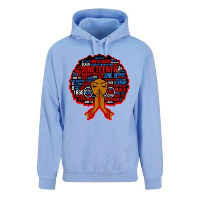 Black Juneteenth Independence Celebrate Freedom Gift Unisex Surf Hoodie