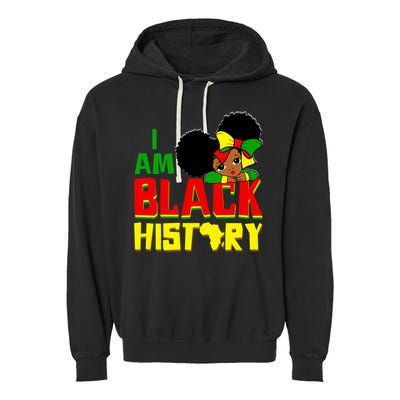 Black Juneteenth I Am Black History Education Freedom Gift Garment-Dyed Fleece Hoodie