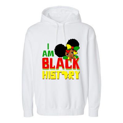 Black Juneteenth I Am Black History Education Freedom Gift Garment-Dyed Fleece Hoodie