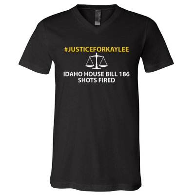 Bryankohberger #Justiceforkaylee Idaho House Bill 186 Shots Fired V-Neck T-Shirt