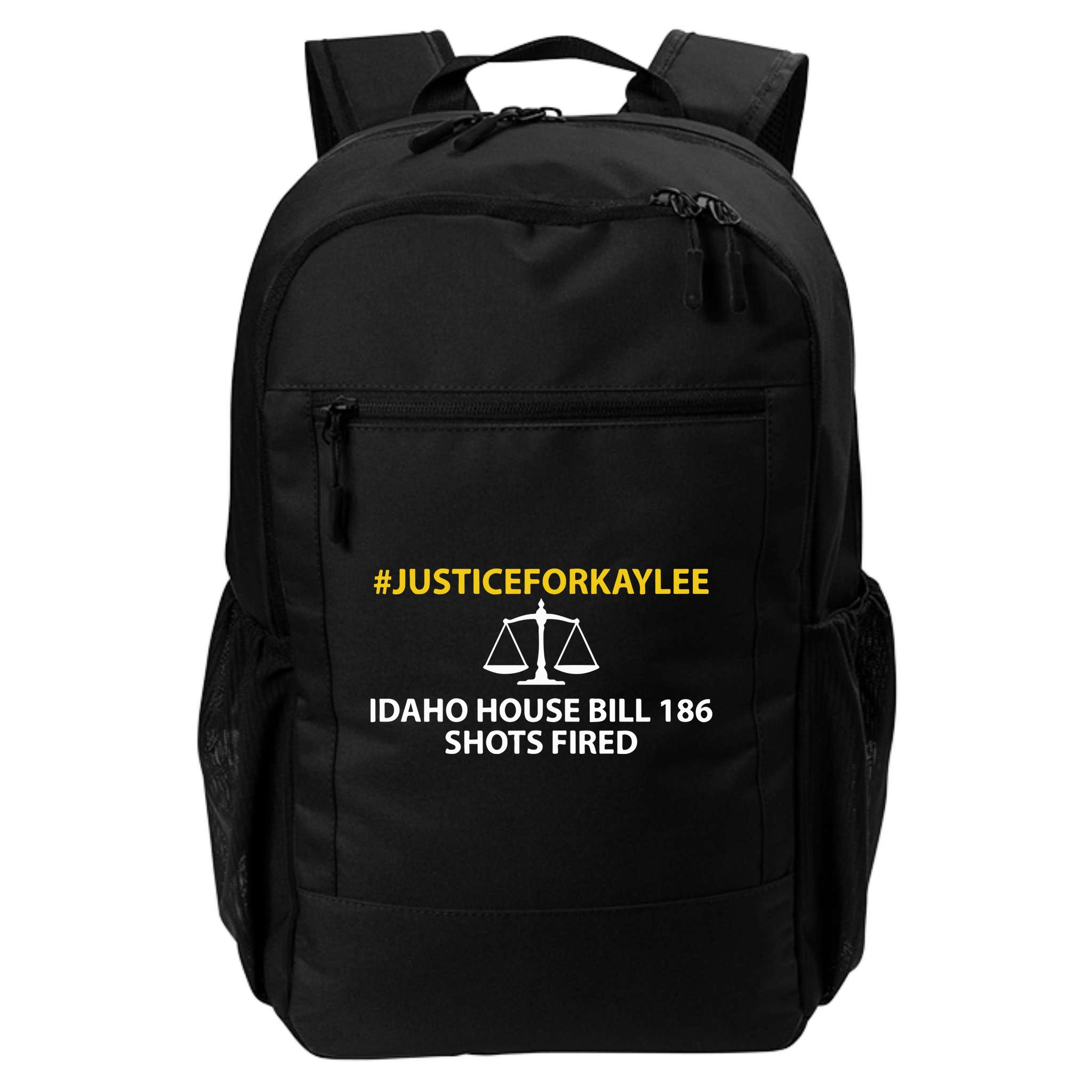 Bryankohberger #Justiceforkaylee Idaho House Bill 186 Shots Fired Backpack