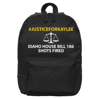 Bryankohberger #Justiceforkaylee Idaho House Bill 186 Shots Fired 16 in Basic Backpack