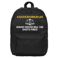 Bryankohberger #Justiceforkaylee Idaho House Bill 186 Shots Fired 16 in Basic Backpack