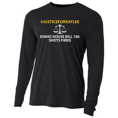 Bryankohberger #Justiceforkaylee Idaho House Bill 186 Shots Fired Cooling Performance Long Sleeve Crew