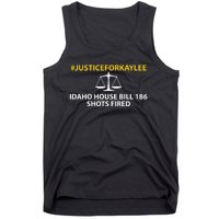 Bryankohberger #Justiceforkaylee Idaho House Bill 186 Shots Fired Tank Top