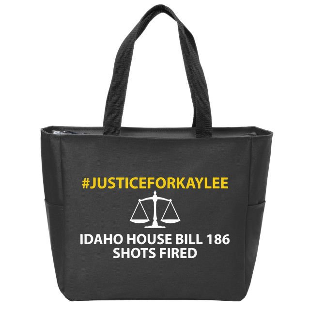 Bryankohberger #Justiceforkaylee Idaho House Bill 186 Shots Fired Zip Tote Bag