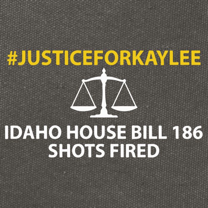Bryankohberger #Justiceforkaylee Idaho House Bill 186 Shots Fired Cotton Canvas Backpack