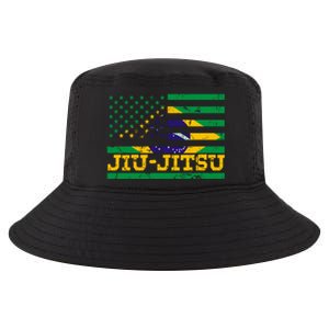 Brazilian Jiu Jitsu American Flag Us Sports Meaningful Gift Cool Comfort Performance Bucket Hat