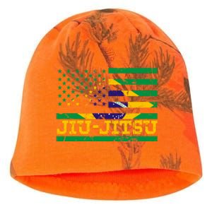 Brazilian Jiu Jitsu American Flag Us Sports Meaningful Gift Kati - Camo Knit Beanie